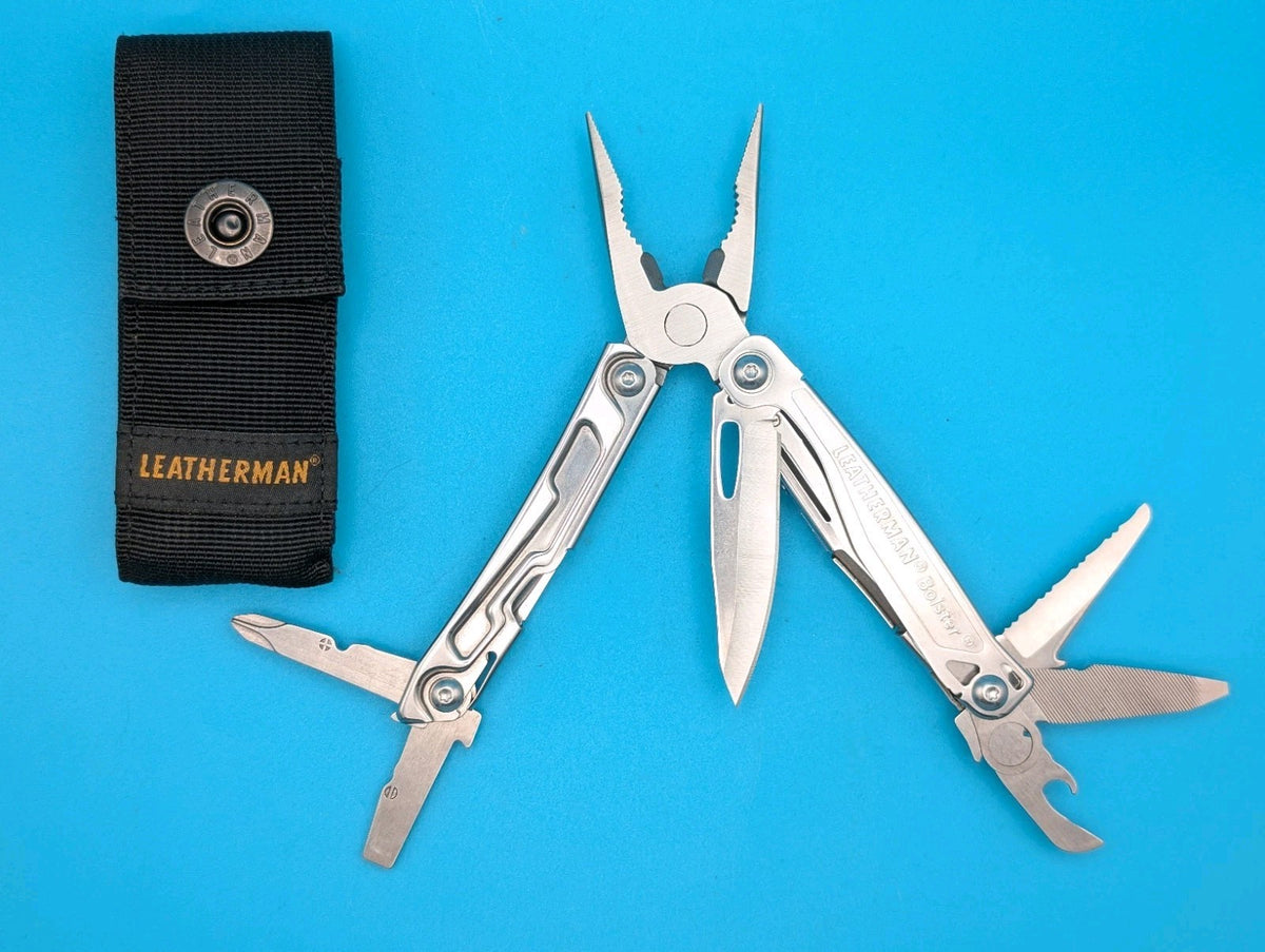 Leatherman Bolster 13 Tool Stainless Steel Multi-Tool! With Sheath!