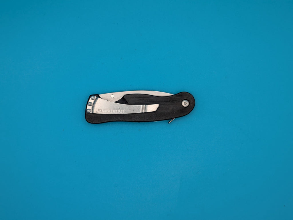 Leatherman Crater C33 Plain Edge Pocket Knife! Black!
