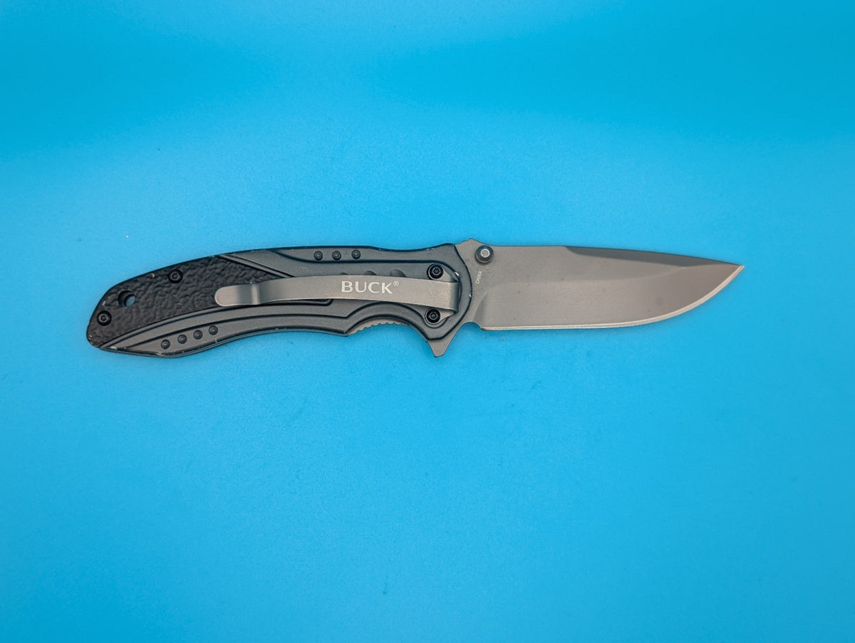 Buck Trigger 865 Liner Lock Folding Flipper Pocket Knife Aluminum - Discontinued