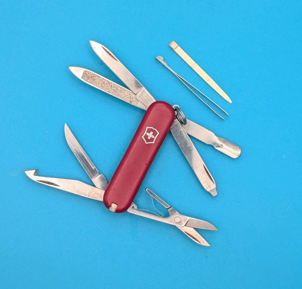 Victorinox Original MiniChamp Swiss Army Knife Multi Tool! RED!