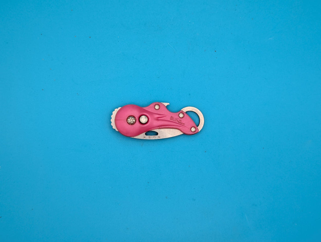 Buck Knives 756 Whittaker - Outdoor Keychain Knife Bottle Opener - Pink!