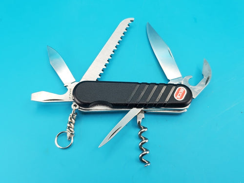 Black Wenger SwissBuck Trekker Swiss Army Knife Multi Tool!