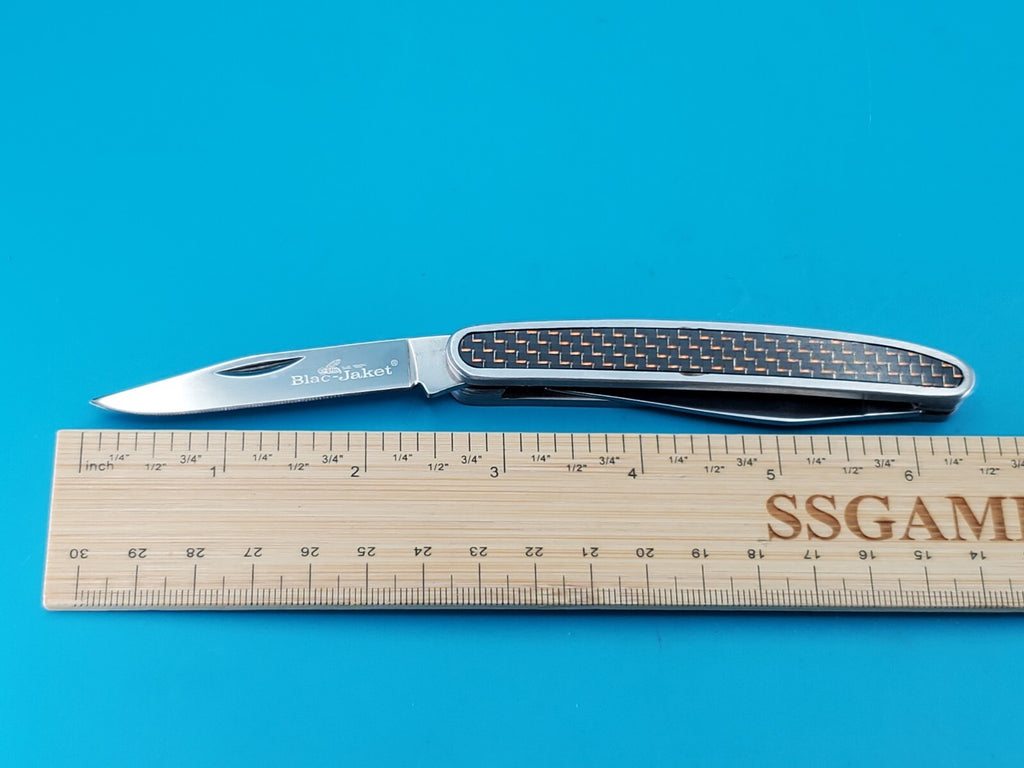 Camillus Muskrat Knife Blac-Jaket with Wood Box!