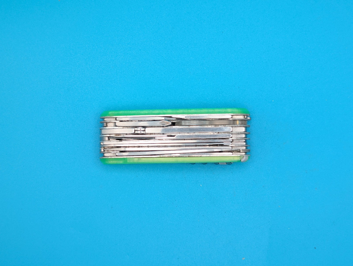 Custom Victorinox SwissChamp Firefly Green Glow in the Dark Knife Multi-Tool!