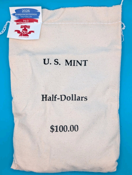 2026 US Mint Enduring Liberty Semiquincentennial Half Dollar 200 Coin Bag P&D