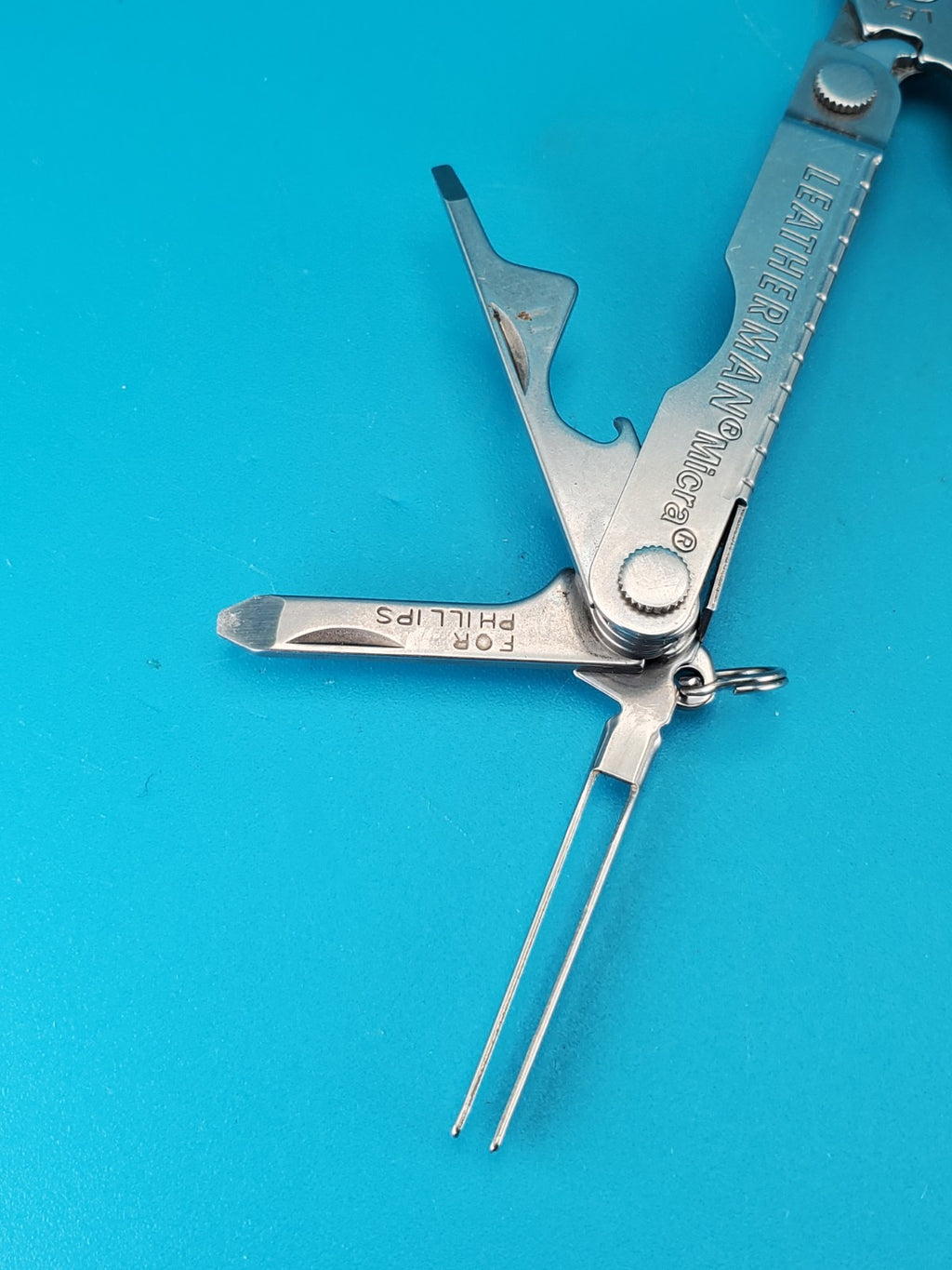Leatherman Micra Multi-Tool, Knife, Scissors, Key Ring, Stainless!