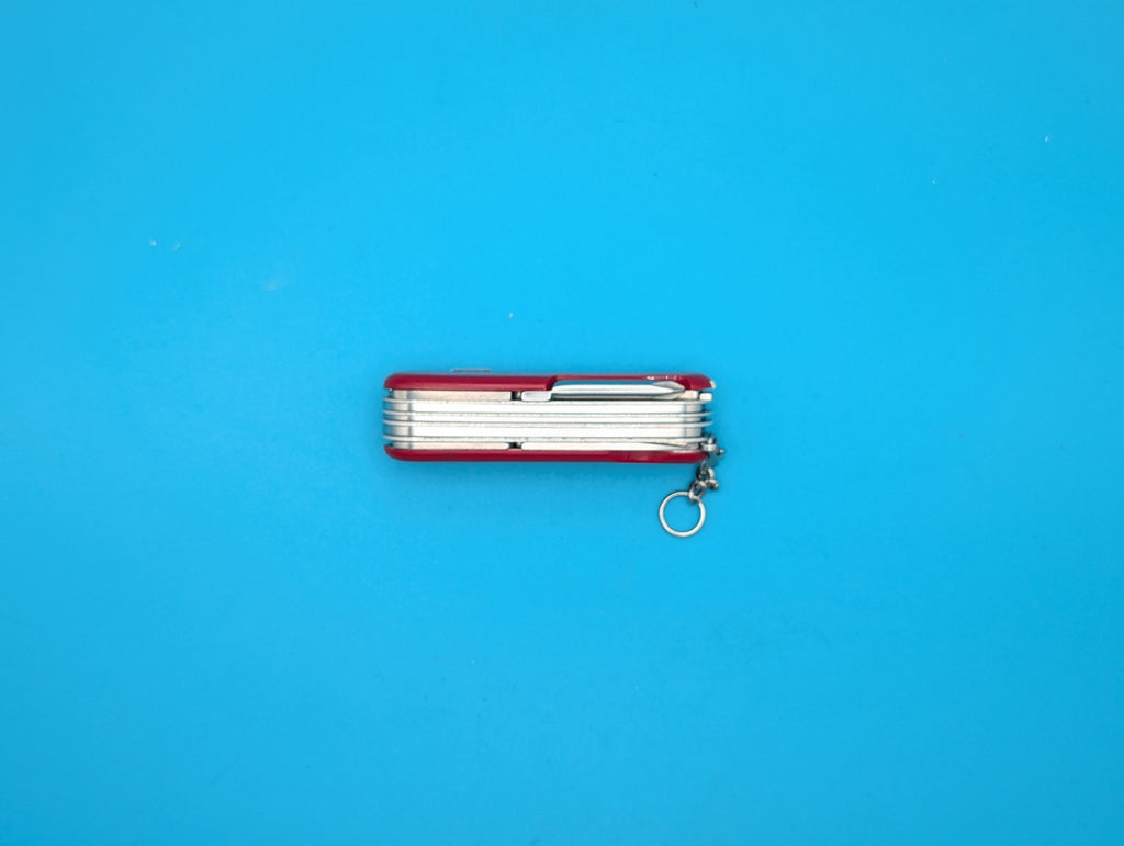 Wenger Serrated Master Red Swiss Army Knife Multi Tool! NICE! With Locking Blade