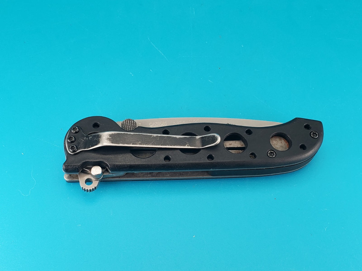 CRKT M16-12Z Black Handle Combo Edge Folding Pocket Knife!