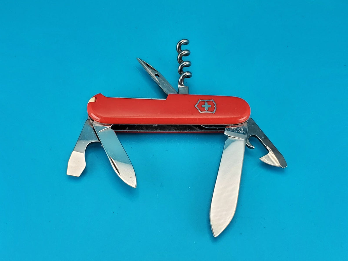 Victorinox Tourist Swiss Army Knife Multi Tool! Red! 84MM