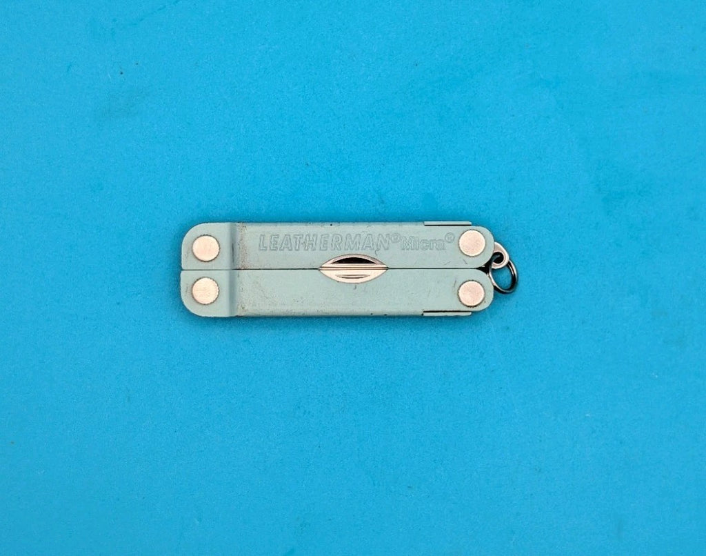 Leatherman Micra Multi-Tool, Knife, Scissors, Key Ring,  Light Blue!