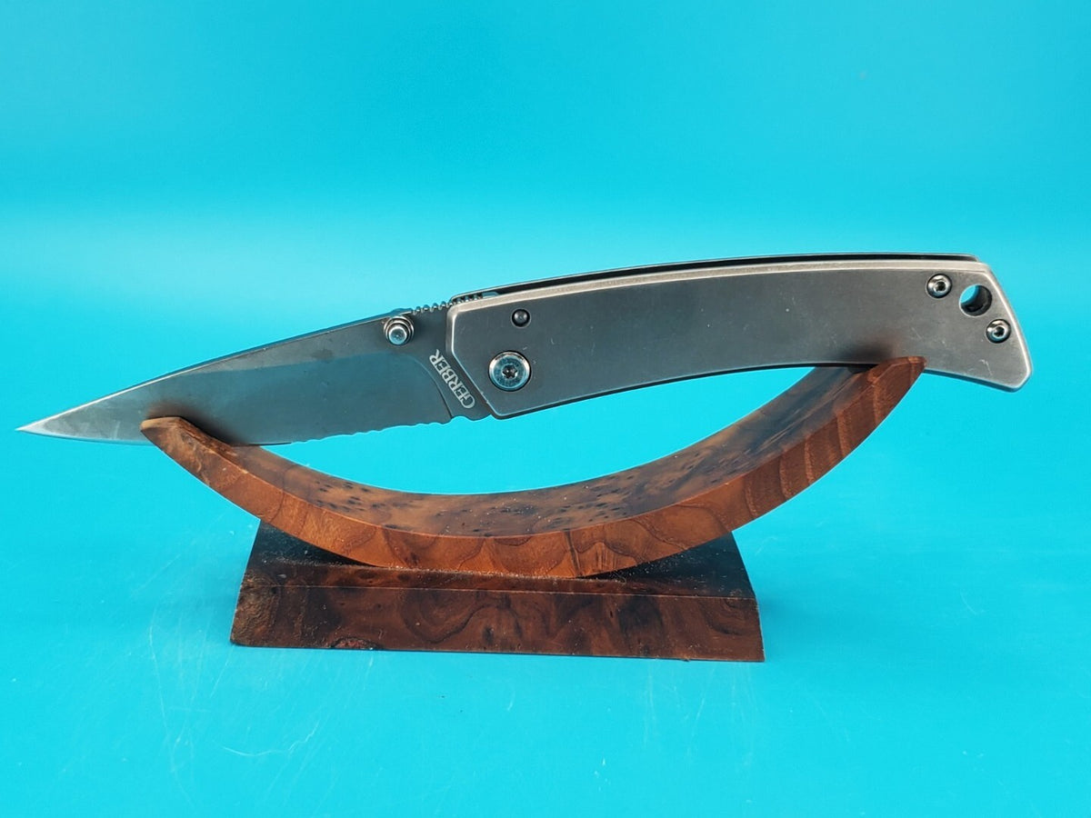 Gerber Combo Edge Liner Lock Folding Pocket Knife!