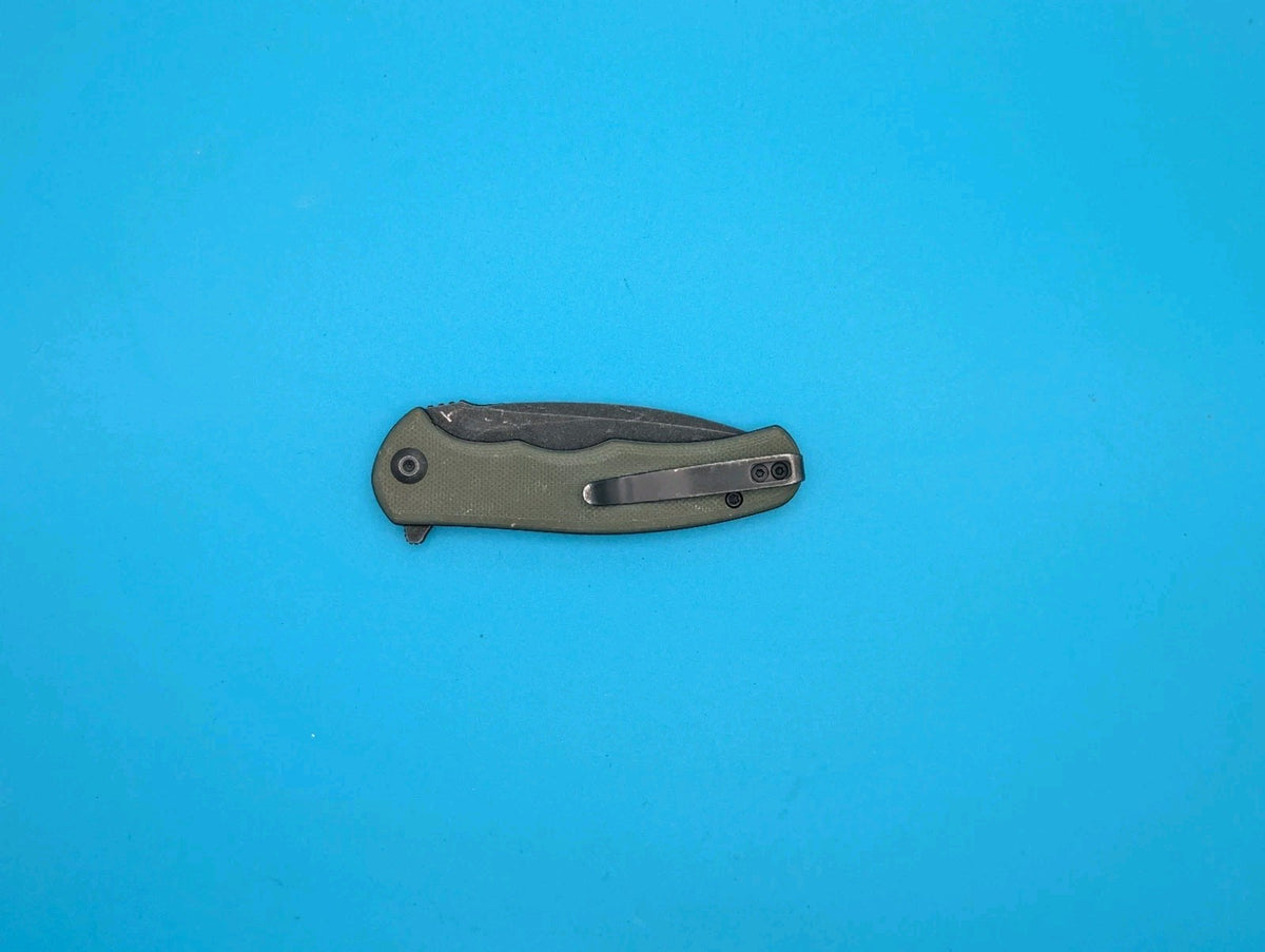 Civivi Mini Praxis Flipper Pocket Knife Liner Lock Plain Edge Blade! Olive Green