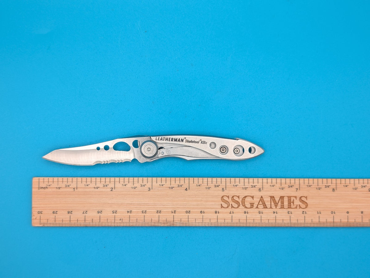 Leatherman Skeletool KBx Pocket Knife w/ Bottle Opener, Silver