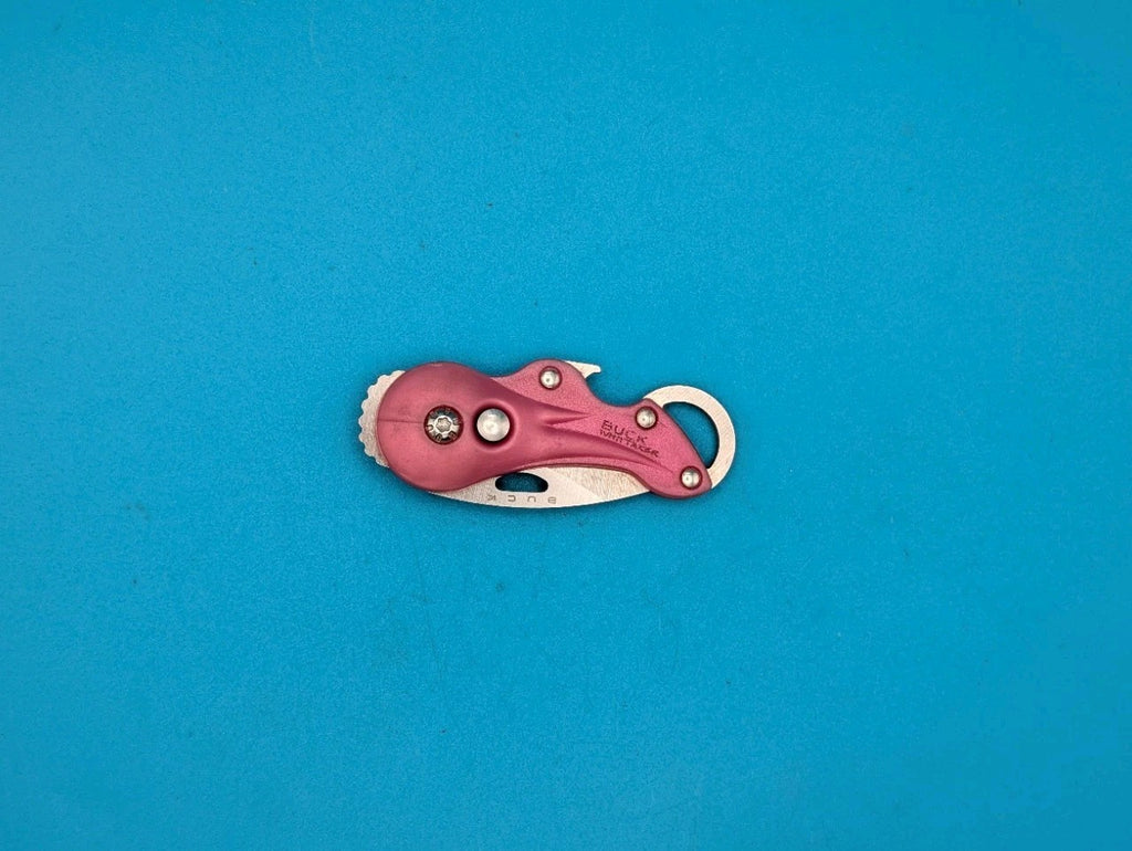 Buck Knives 756 Whittaker - Outdoor Keychain Knife Bottle Opener - Pink!