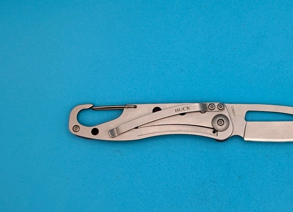 Rare Retired Buck 818 Apex Purple Handle Folding Pocket Knife!