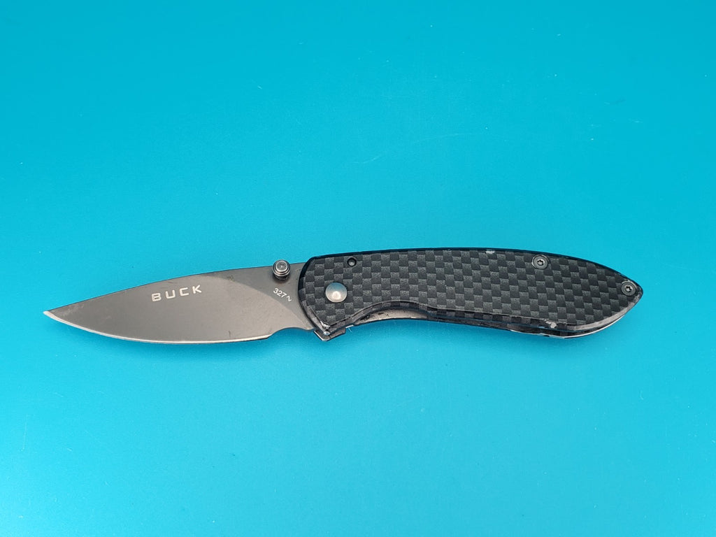 Buck Knives 327 Nobleman Carbon Fiber Folding Pocket Knife!