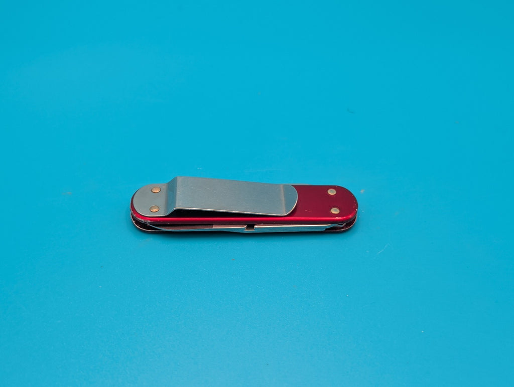 Wenger Esquire Money Clip 65mm Red ALOX Swiss Army Knife Multi Tool!