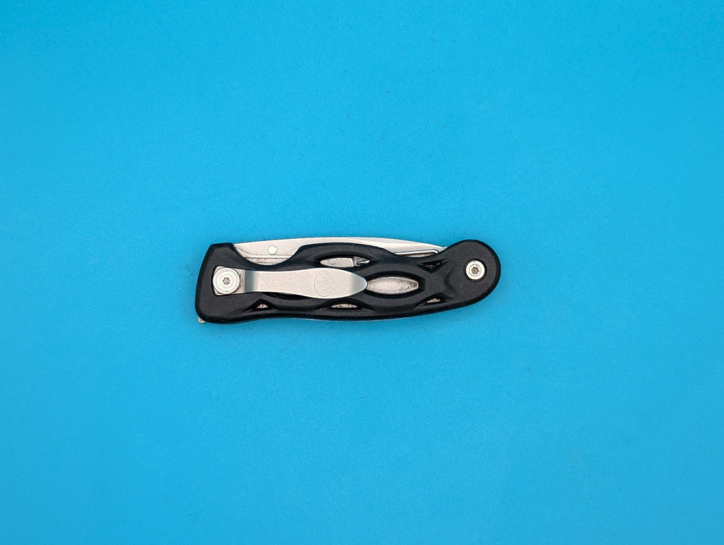 Retired Leatherman E303 Knife Screwdriver Multi-Tool w/Carabiner!