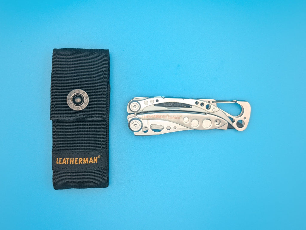 LEATHERMAN Skeletool Multi Tool - Combo Edge Blade Knife Pliers Carabiner!