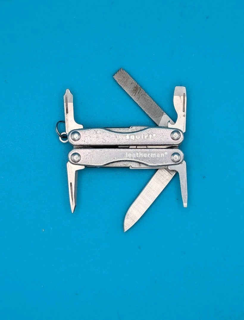 Leatherman Squirt P4 Multi-Tool, Key Ring, Retired, GRAY!