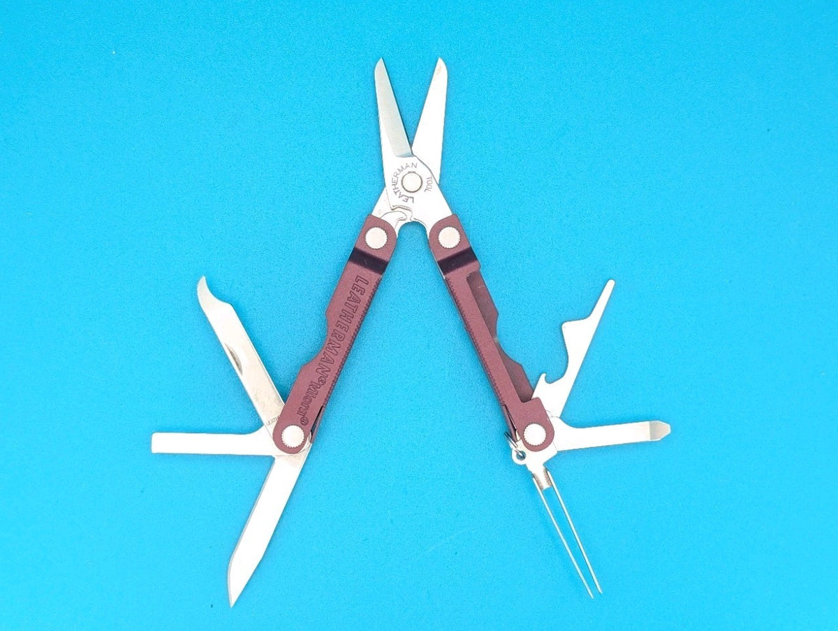 Leatherman Micra Multi-Tool Knife Scissors Key Ring! MIXED COLORS! LOT OF 5!