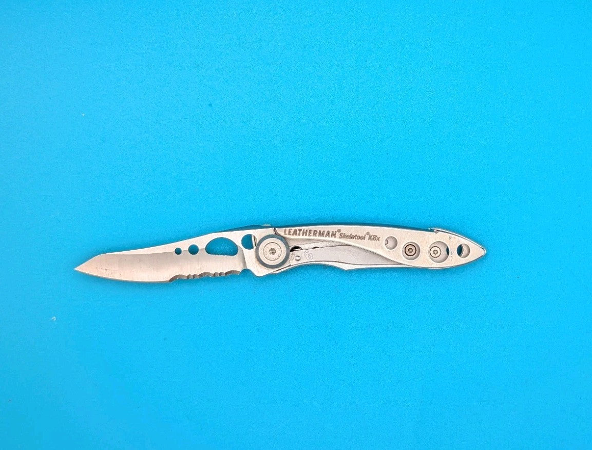 Leatherman Skeletool KBX Pocket Knife w/ Bottle Opener, SILVER!