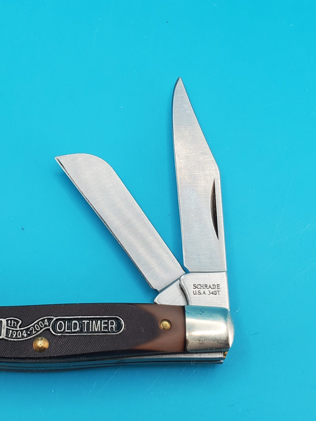Vintage Schrade USA 340T 100th Anniversary 1904-2004 Three Blade Pocket Knife!