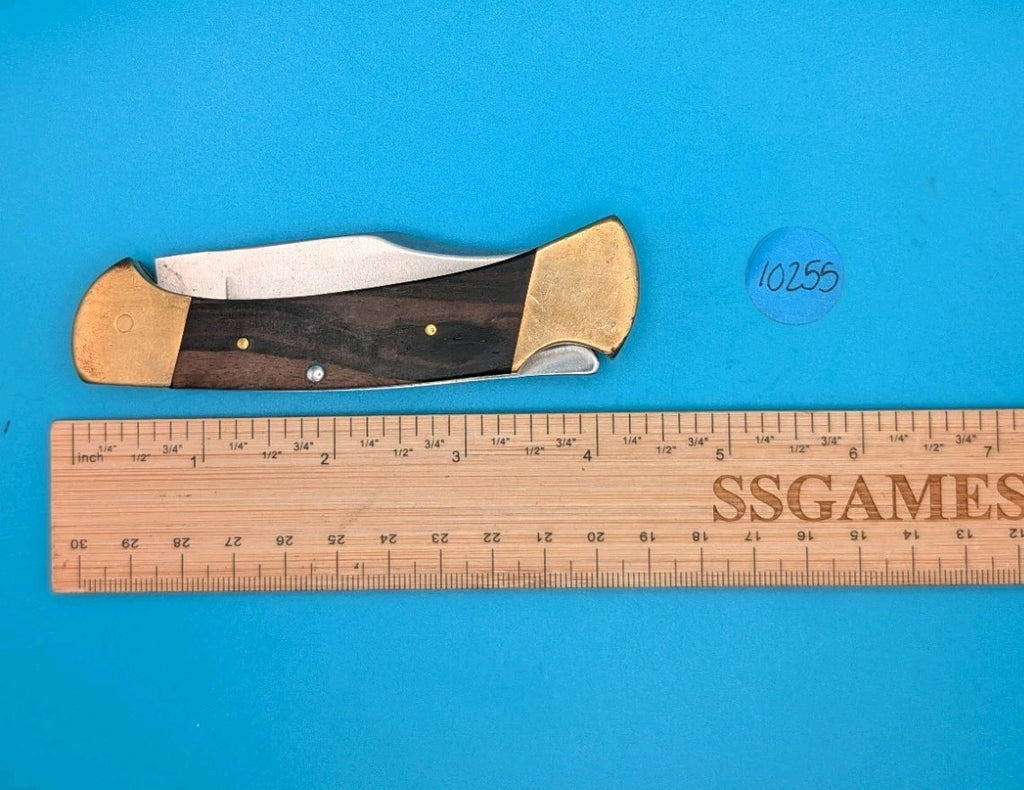 Vintage Buck USA 112 Ranger Lockback Plain Edge Folding Pocket Knife! 1972 Date