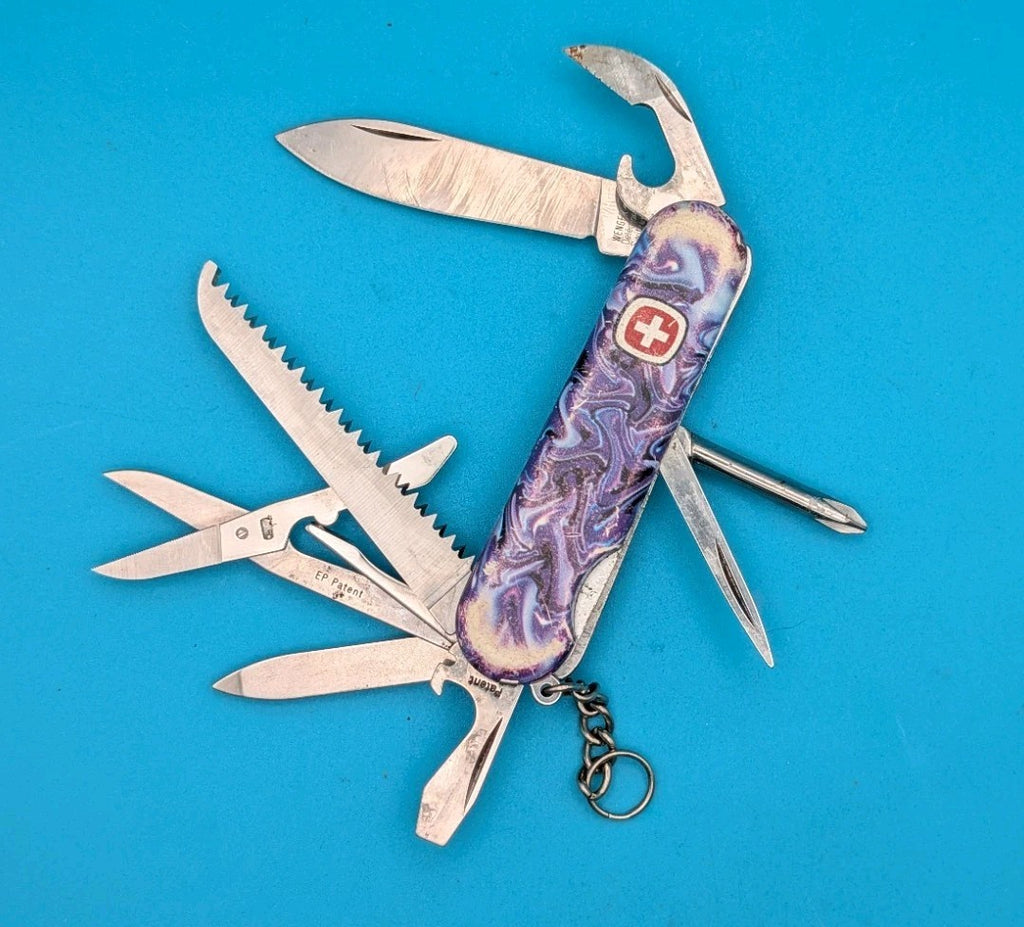 Wenger Handyman Swiss Army Knife Multi Tool! Multi Colored Snife!