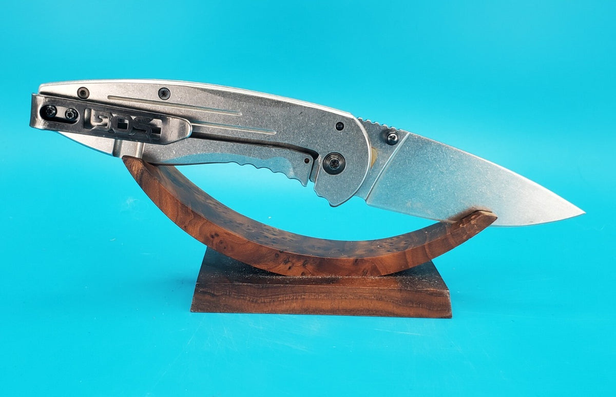 SOG Aegis FL Flipper Knife Frame Lock Plain Edge Blade!