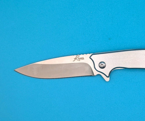 ABKT Roper Deputy Stainless Handle Folding Knife 4" Closed 3.25" Blade