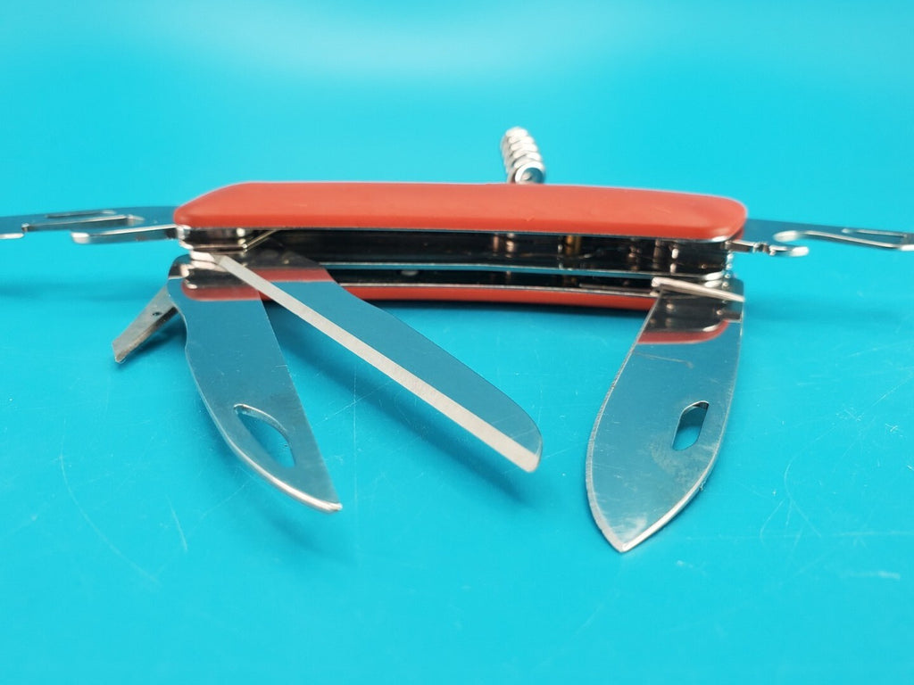 Swiza A18-14 Swiss Pocket Knife Stainless Steel Blades OD Red Synthetic Handle