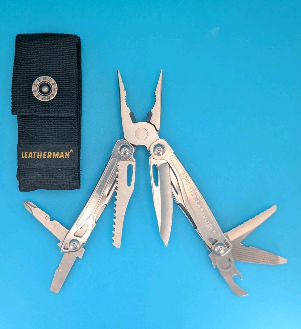 Leatherman Sidekick Multi-Tool, Knife, Pliers, Saw, Stainless! With Sheath!