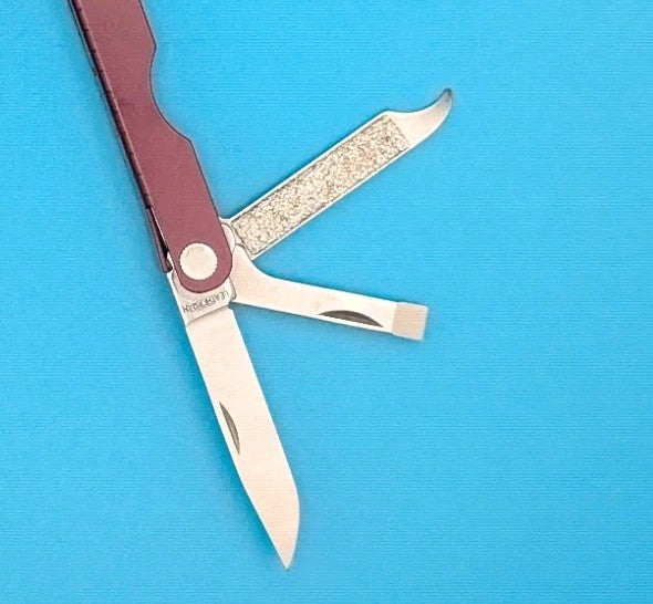 Leatherman Micra Multi-Tool, Knife, Scissors, Key Ring, Maroon!