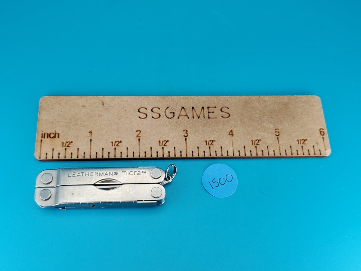 Leatherman Micra Multi-Tool, Knife, Scissors, Key Ring, Stainless!
