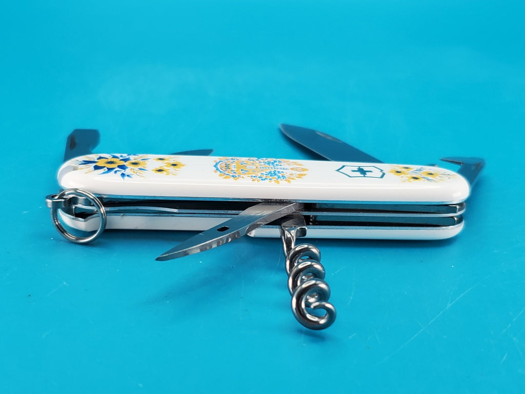 Victorinox Spartan White with Yellow Flowers & Blossom Swiss Army Knife! NEW!
