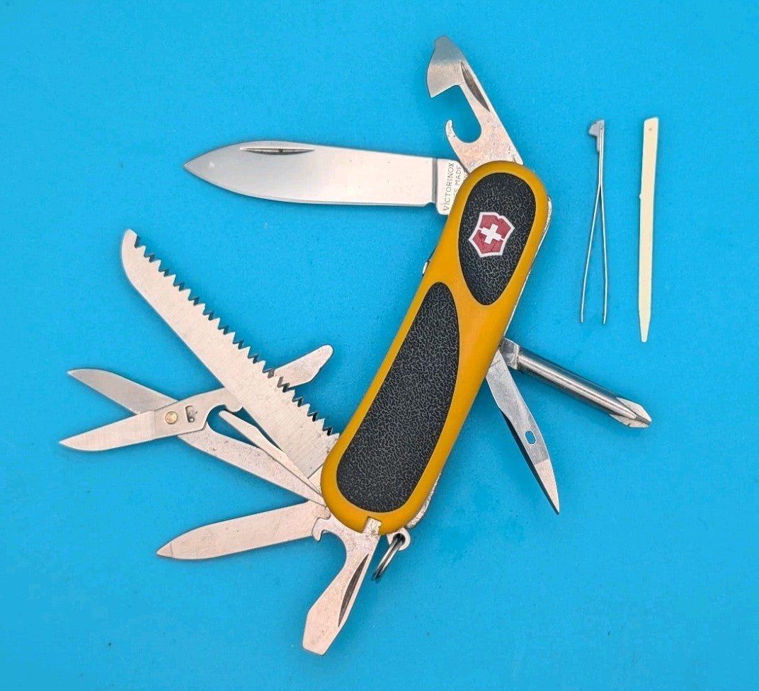 Victorinox EvoGrip S18 Yellow & Black Swiss Army Knife Multi Tool