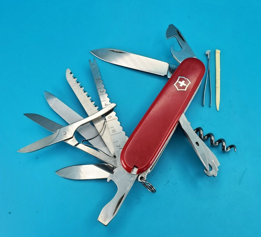 Victorinox Custom Ranger Swiss Army Knife Red Multi-Tool! With Fish Scaler!