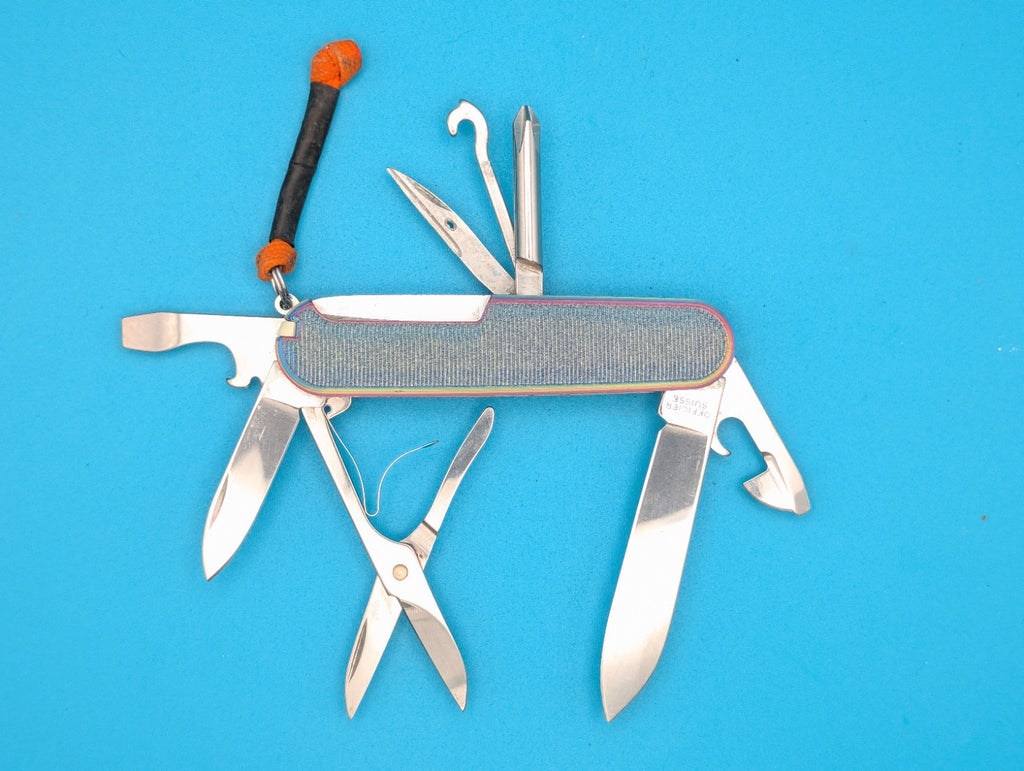 Victorinox Super Tinker Swiss Army Knife Multi Tool! Rainbow Twist!