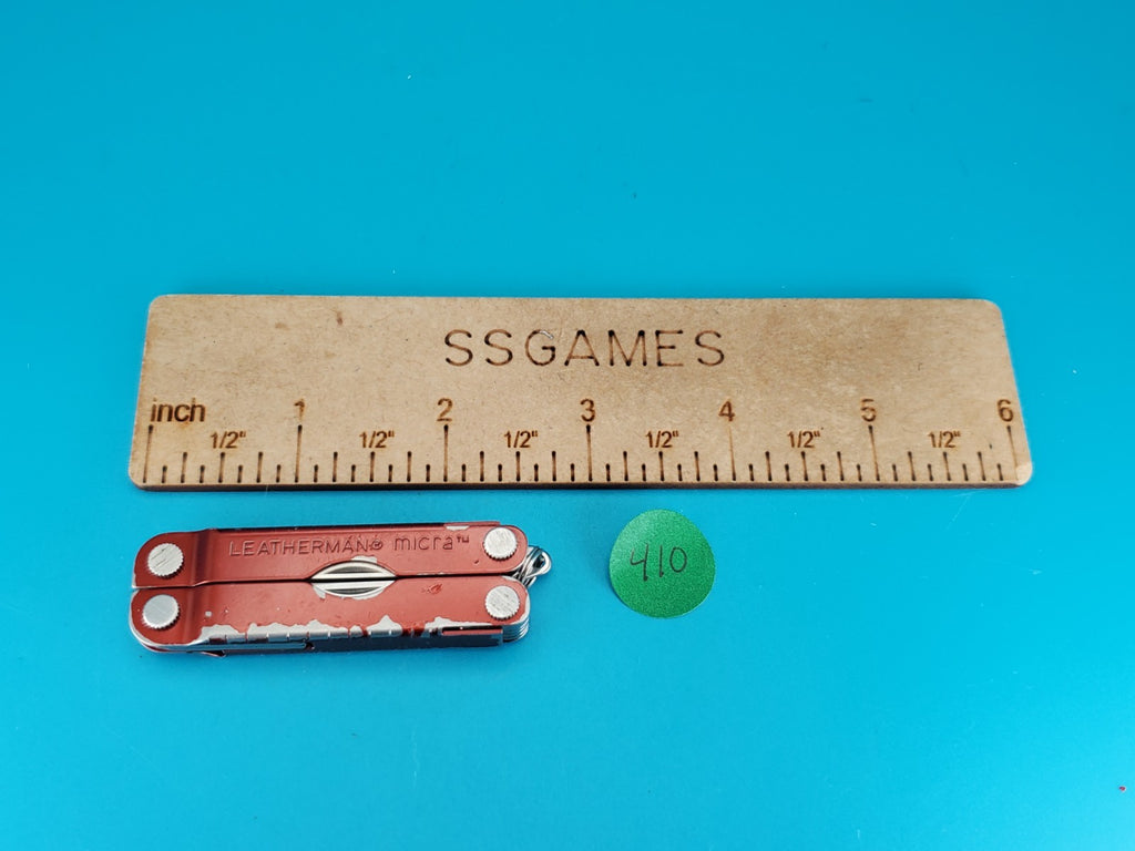 Leatherman Micra Multi-Tool, Knife, Scissors, Key Ring, Red! WITH SHEATH!
