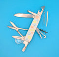 CUSTOM VICTORINOX EXPLORER GLOW IN THE DARK PAW PRINTS SWISS ARMY KNIFE!