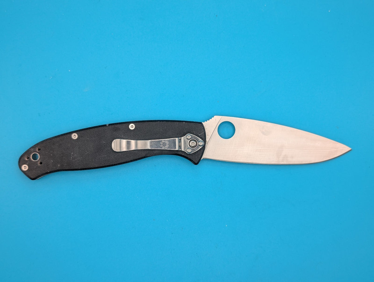 Spyderco Resilience Lightweight Folding Knife, SS Blade, Black FRN Handle