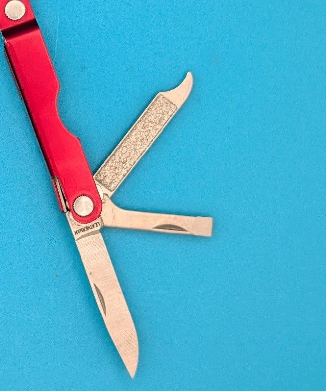 Leatherman Micra Multi-Tool, Knife, Scissors, Key Ring, Red!