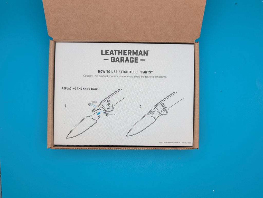 Leatherman Garage - Batch #003: Parts - Limited Edition Knife - Brand New In Box