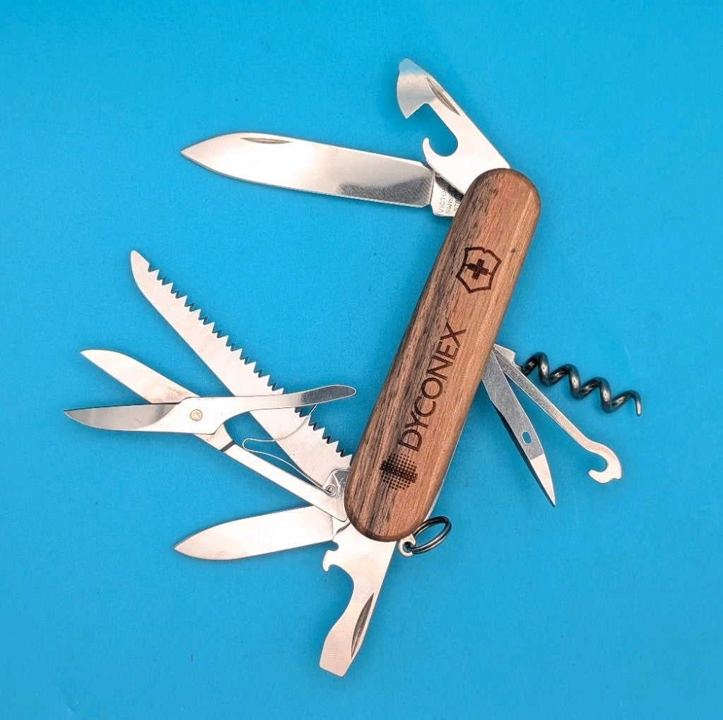 Victorinox Huntsman Wood Swiss Army Knife Multi Tool!