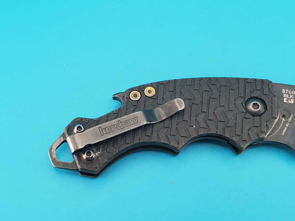 Kershaw 8700BLK Shuffle Linerlock Black Folding Knife Pocket Folder!
