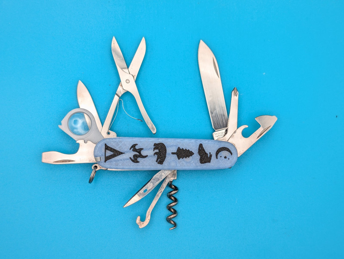 CUSTOM VICTORINOX EXPLORER SWISS ARMY KNIFE MULTI TOOL! 91mm