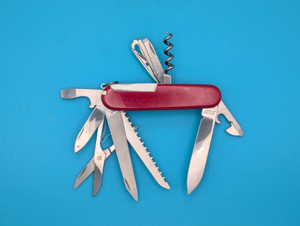 Victorinox Ranger Swiss Army Knife Red Multi-Tool! NICE!