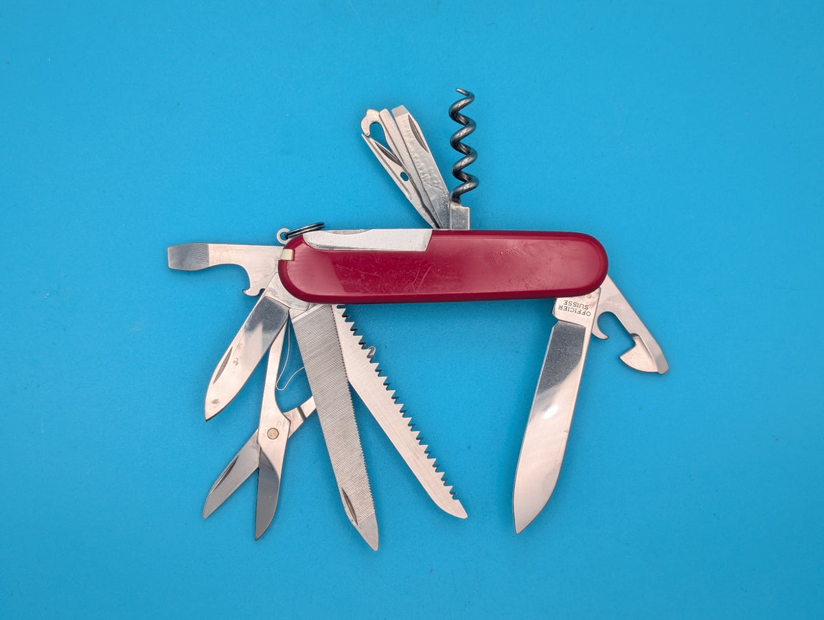 Victorinox Ranger Swiss Army Knife Red Multi-Tool! NICE!