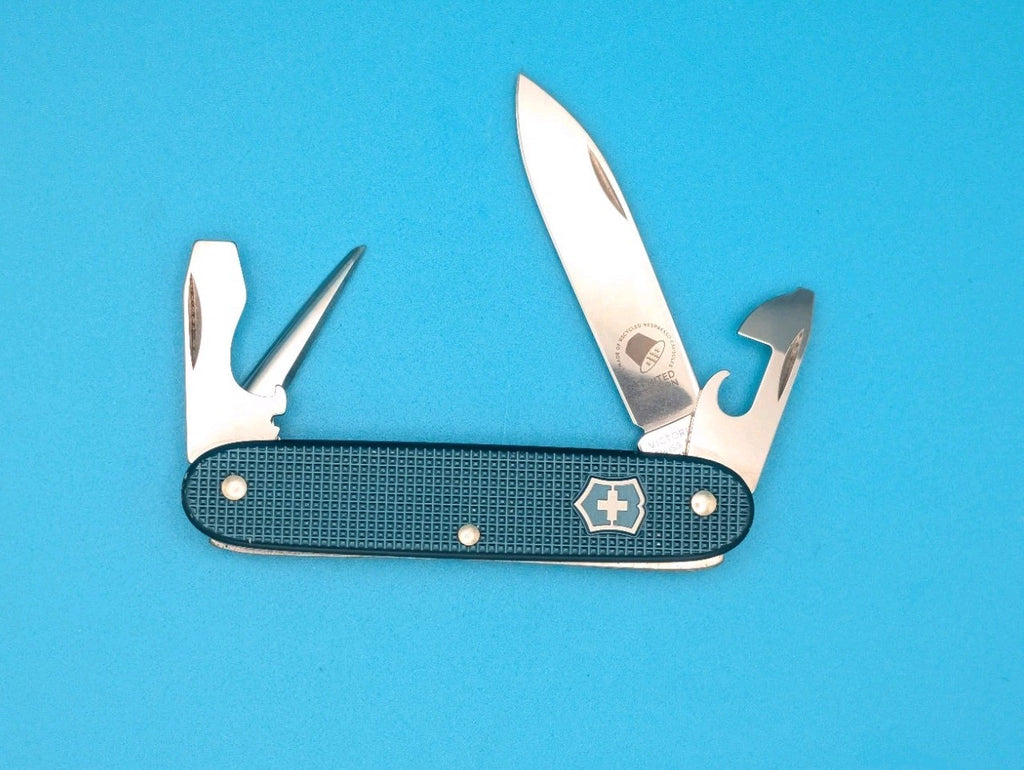 Victorinox Pioneer NESPRESSO Teal Blue Limited Edition Swiss Army Knife! 2018